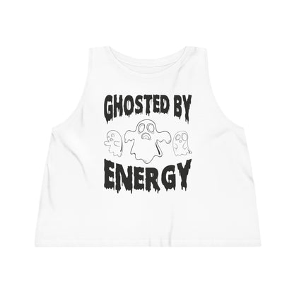 Ghosted by Energy with Spooky Ghosts, Women's Dancer Cropped Tank Top, Printed