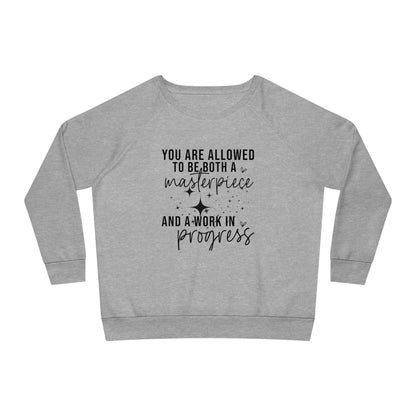 Masterpiece Work in Progress, Women's Dazzler Relaxed Organic Fit Sweatshirt, Printed