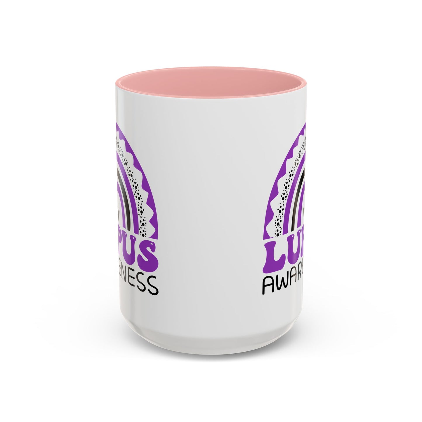 Lupus Big Awareness Rainbow | Lead-free Accent Coffee Mug (11, 15oz)