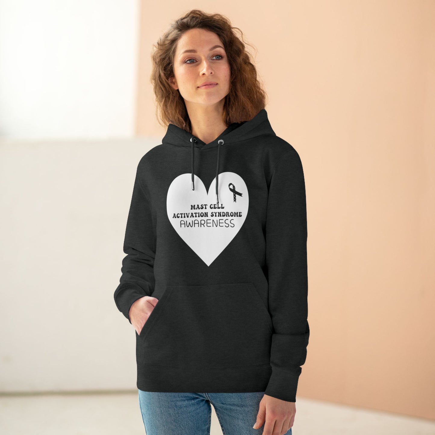 Awareness Heart - Mast Cell Activation Syndrome | Unisex Heavy Blend Organic Hoodie Sweatshirt