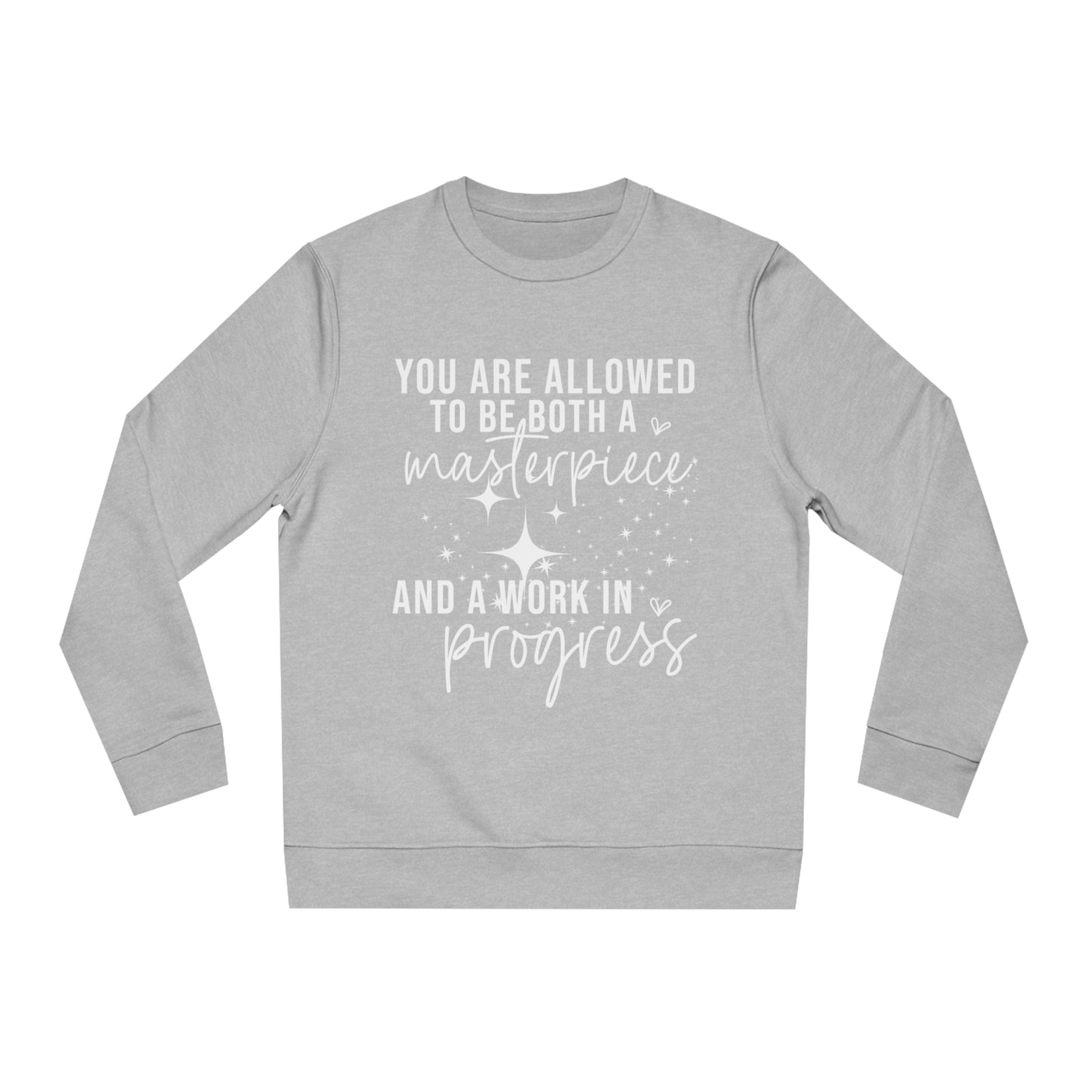 Masterpiece Work in Progress, Unisex Organic Sweatshirt, Printed