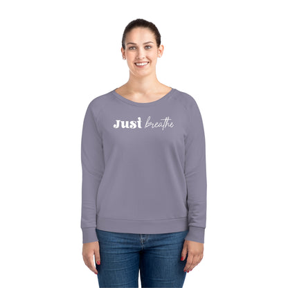 Just Breathe, Women's Dazzler Relaxed Organic Fit Sweatshirt, Printed