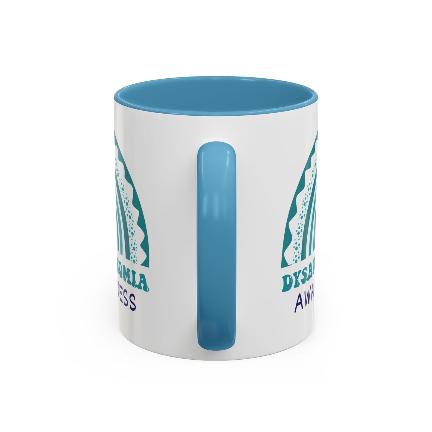 Dysautonomia Big Awareness Rainbow | Lead-free Accent Coffee Mug (11, 15oz)