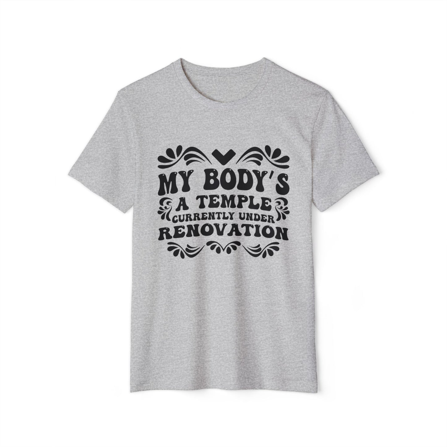 My Body's A Temple..., Unisex Organic Cotton T-shirt, Printed