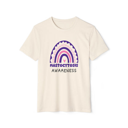 Mastocytosis Big Awareness Rainbow | Lightweight Recycled Unisex T-shirt