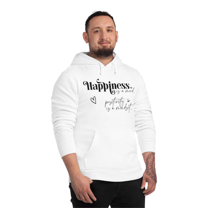 Happiness is a Mood, Unisex Organic Drummer Hoodie, Printed