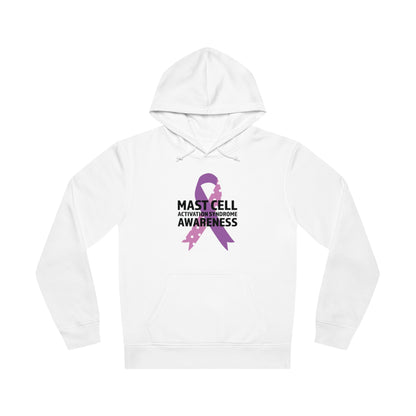 Awareness Ribbon - Mast Cell Activation Syndrome, Unisex Organic Drummer Hoodie, Printed