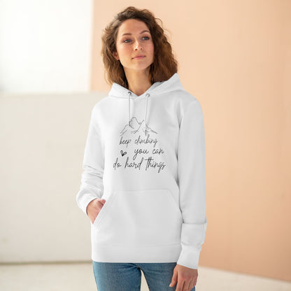 Keep Climbing in Pastel Aesthetic | Unisex Heavy Blend Organic Hoodie Sweatshirt