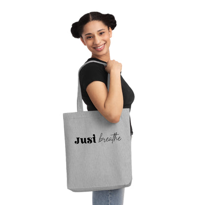 Just Breathe, Organic Tote, Printed