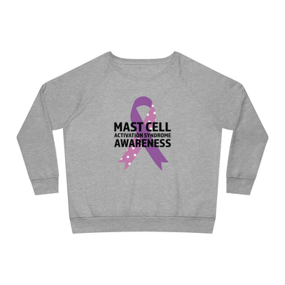 Awareness Ribbon - Mast Cell Activation Syndrome, Women's Dazzler Relaxed Organic Fit Sweatshirt, Printed