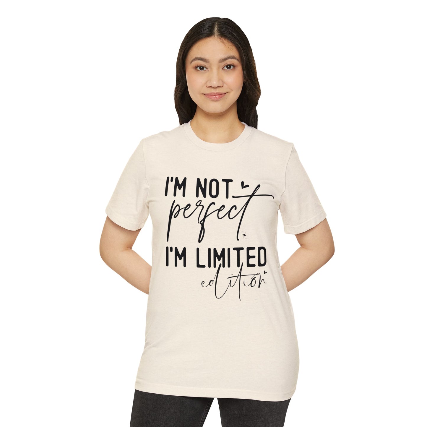 I'm Not Perfect, Unisex Organic Cotton T-shirt, Printed