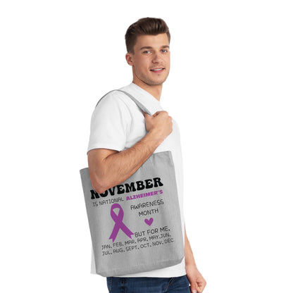 Awareness Month - Alzheimer's, Organic Tote, Printed