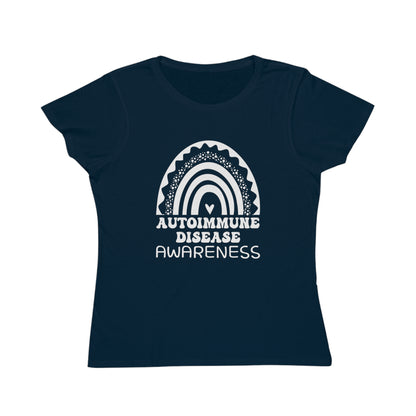 Autoimmune Disease Big Awareness Rainbow | Women's Lightweight, Organic Classic T-shirt