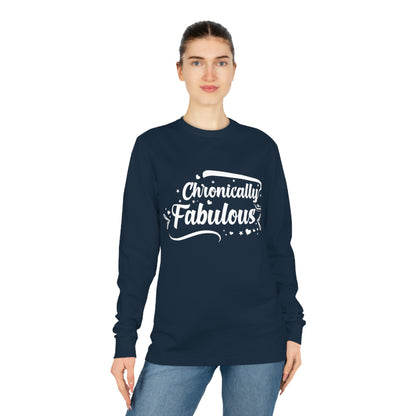 Chronically Fabulous, Unisex Organic Long Sleeve Tee, Printed