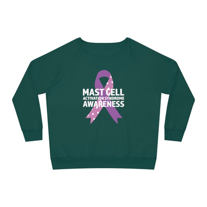 Awareness Ribbon - Mast Cell Activation Syndrome, Women's Dazzler Relaxed Organic Fit Sweatshirt, Printed