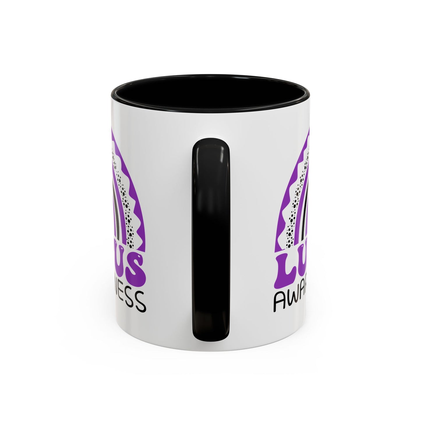 Lupus Big Awareness Rainbow | Lead-free Accent Coffee Mug (11, 15oz)