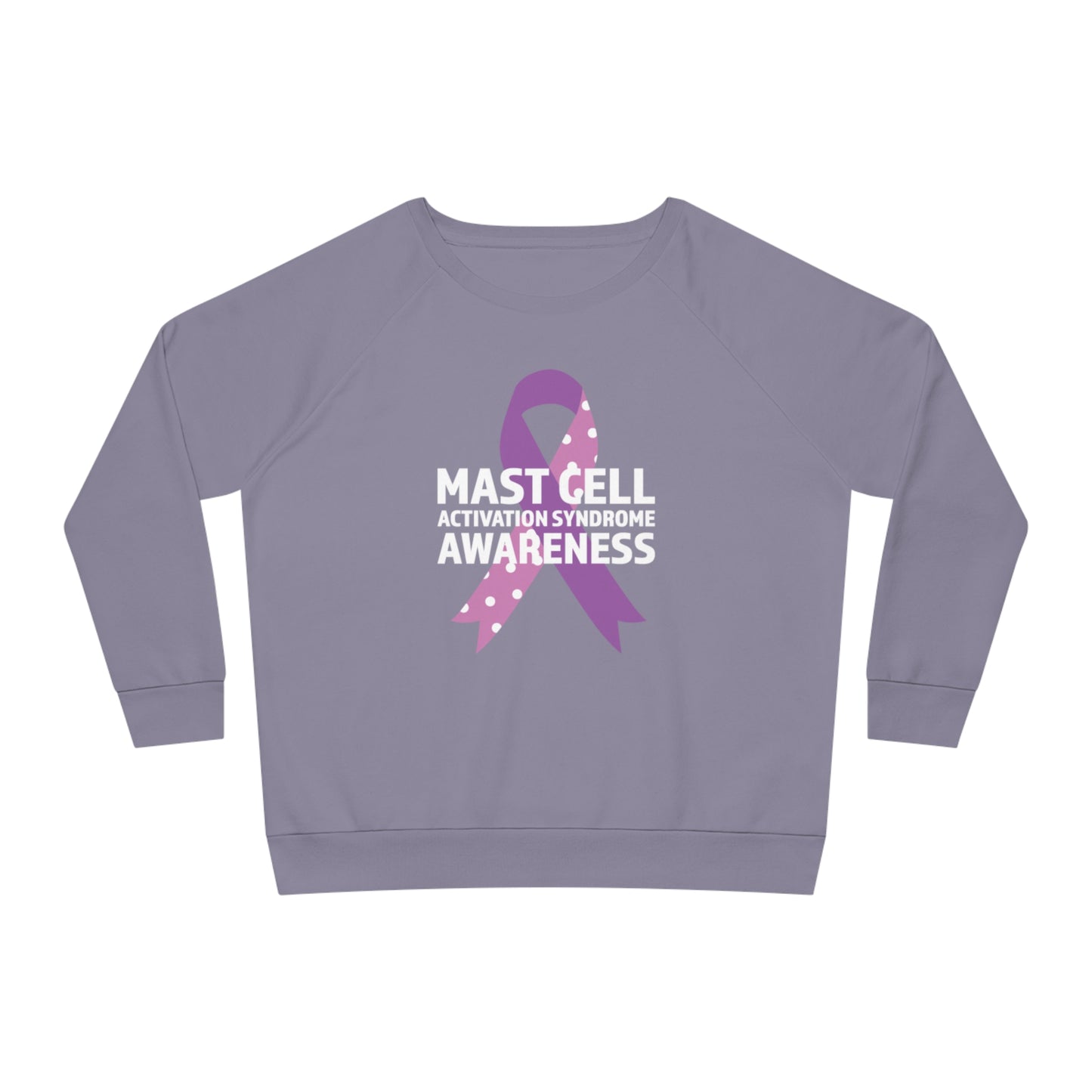 Awareness Ribbon - Mast Cell Activation Syndrome, Women's Dazzler Relaxed Organic Fit Sweatshirt, Printed