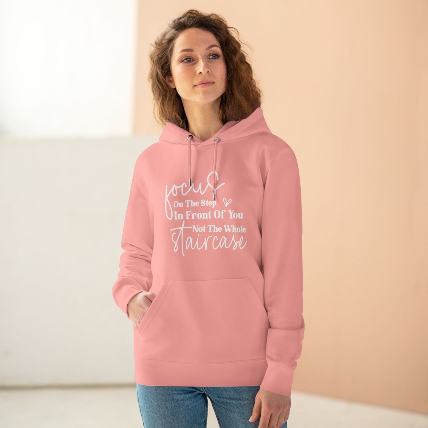 Focus On the Step in Front of You | Unisex Heavy Blend Organic Hoodie Sweatshirt