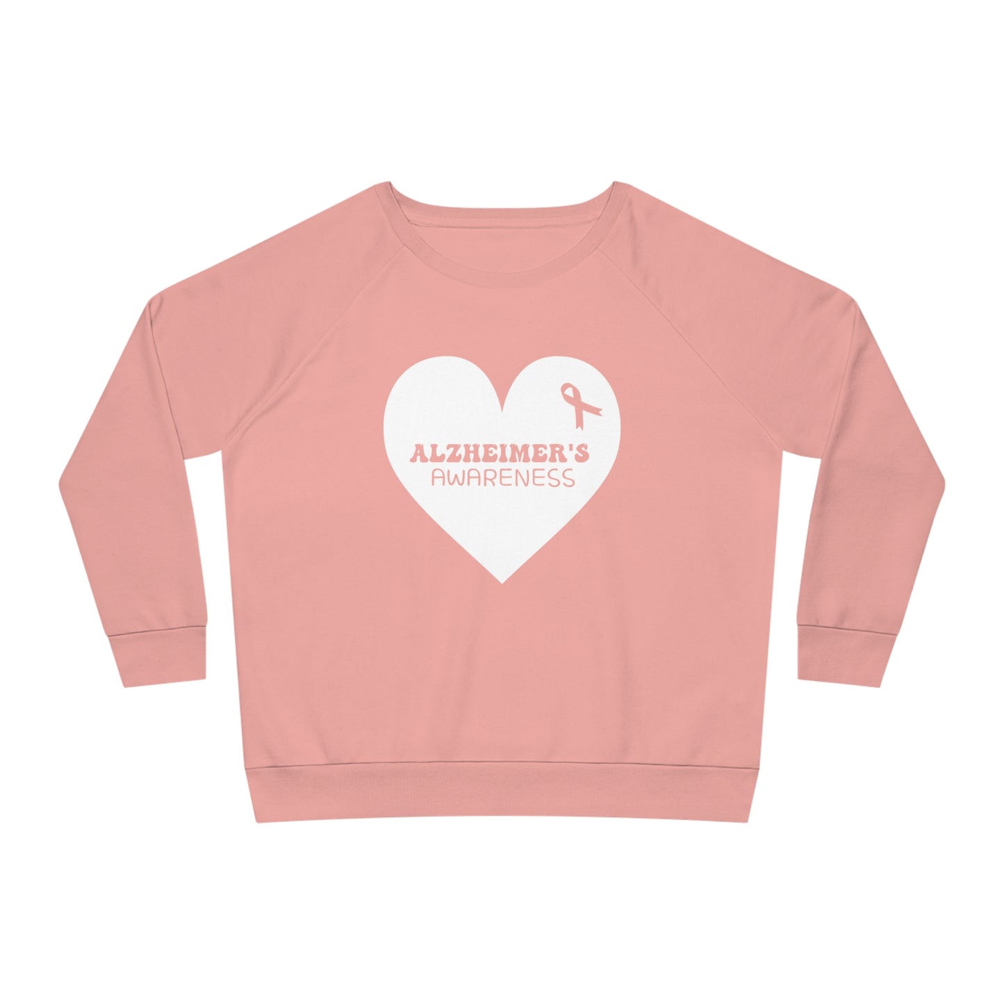 Awareness Heart - Alzheimer's, Women's Dazzler Relaxed Organic Fit Sweatshirt, Printed