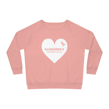 Awareness Heart - Alzheimer's, Women's Dazzler Relaxed Organic Fit Sweatshirt, Printed