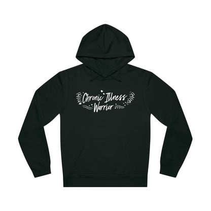 Chronic Illness Warrior, Unisex Organic Drummer Hoodie, Printed