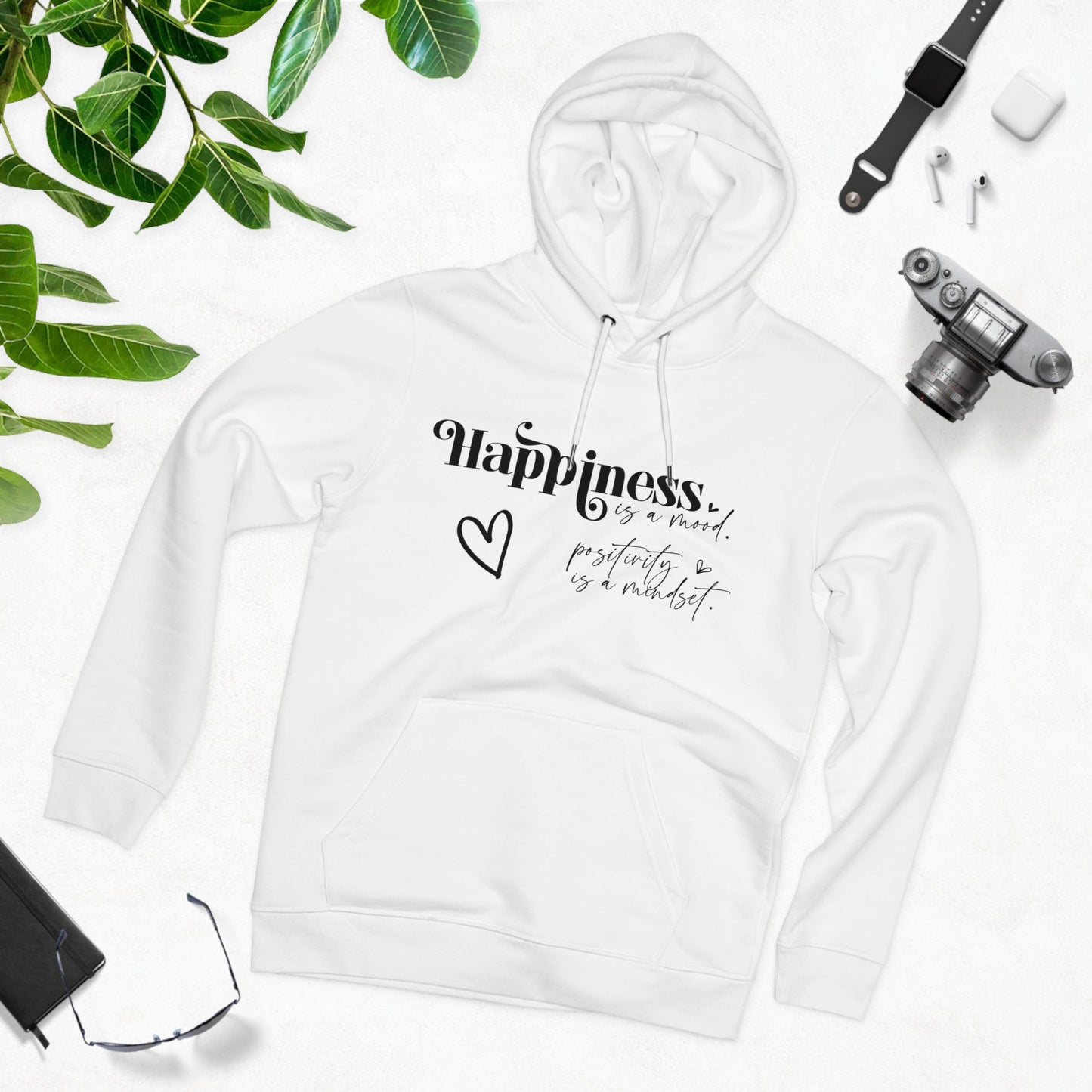 Happiness is a Mood in Pastel Aesthetic | Unisex Heavy Blend Organic Hoodie Sweatshirt