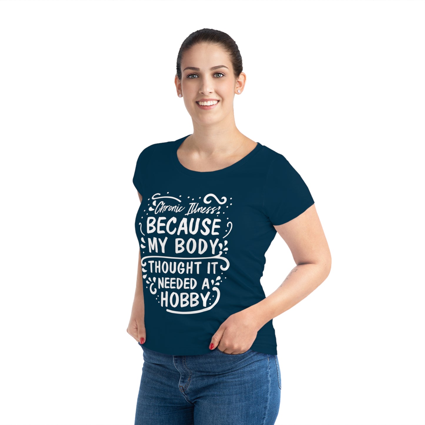 My Body Thought it Needed a Hobby, Women's Jazzer T-shirt (Dark), Printed