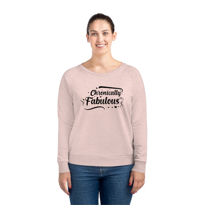 Chronically Fabulous, Women's Dazzler Relaxed Organic Fit Sweatshirt, Printed