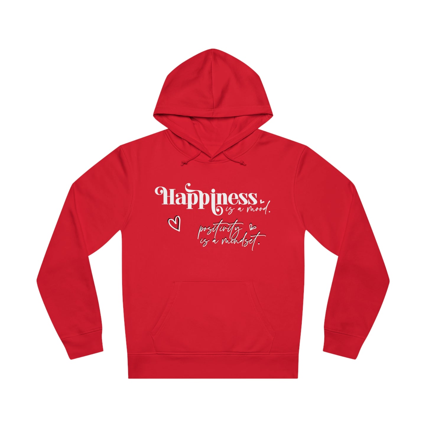 Happiness is a Mood, Unisex Organic Drummer Hoodie, Printed