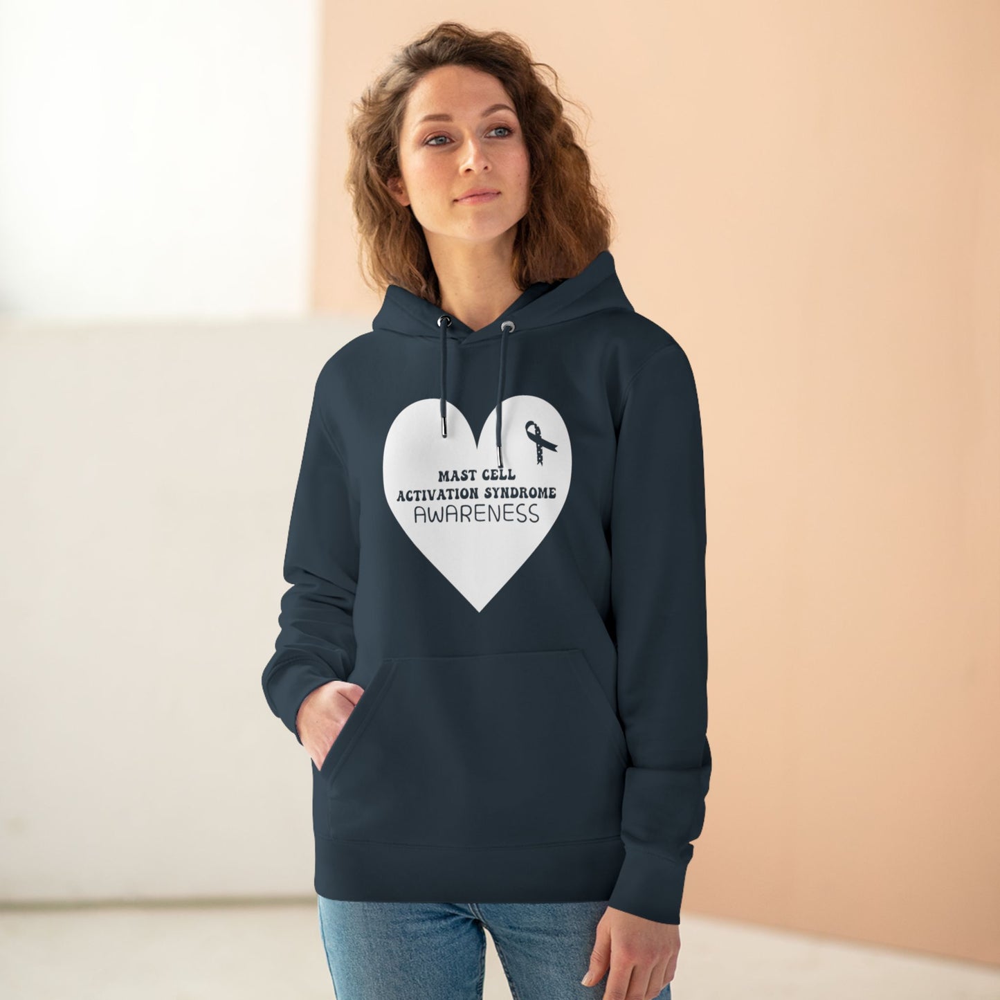 Awareness Heart - Mast Cell Activation Syndrome | Unisex Heavy Blend Organic Hoodie Sweatshirt