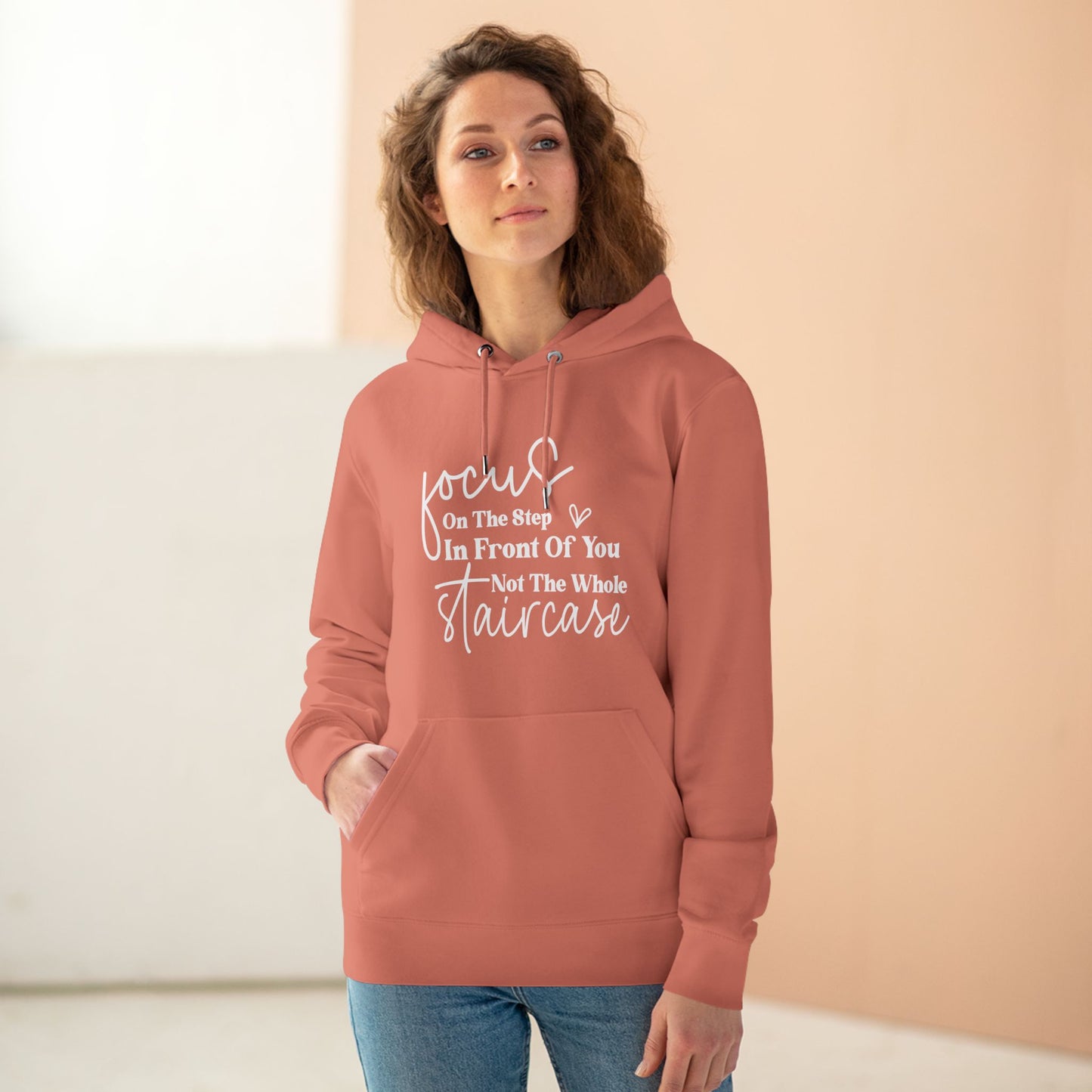 Focus On the Step in Front of You | Unisex Heavy Blend Organic Hoodie Sweatshirt