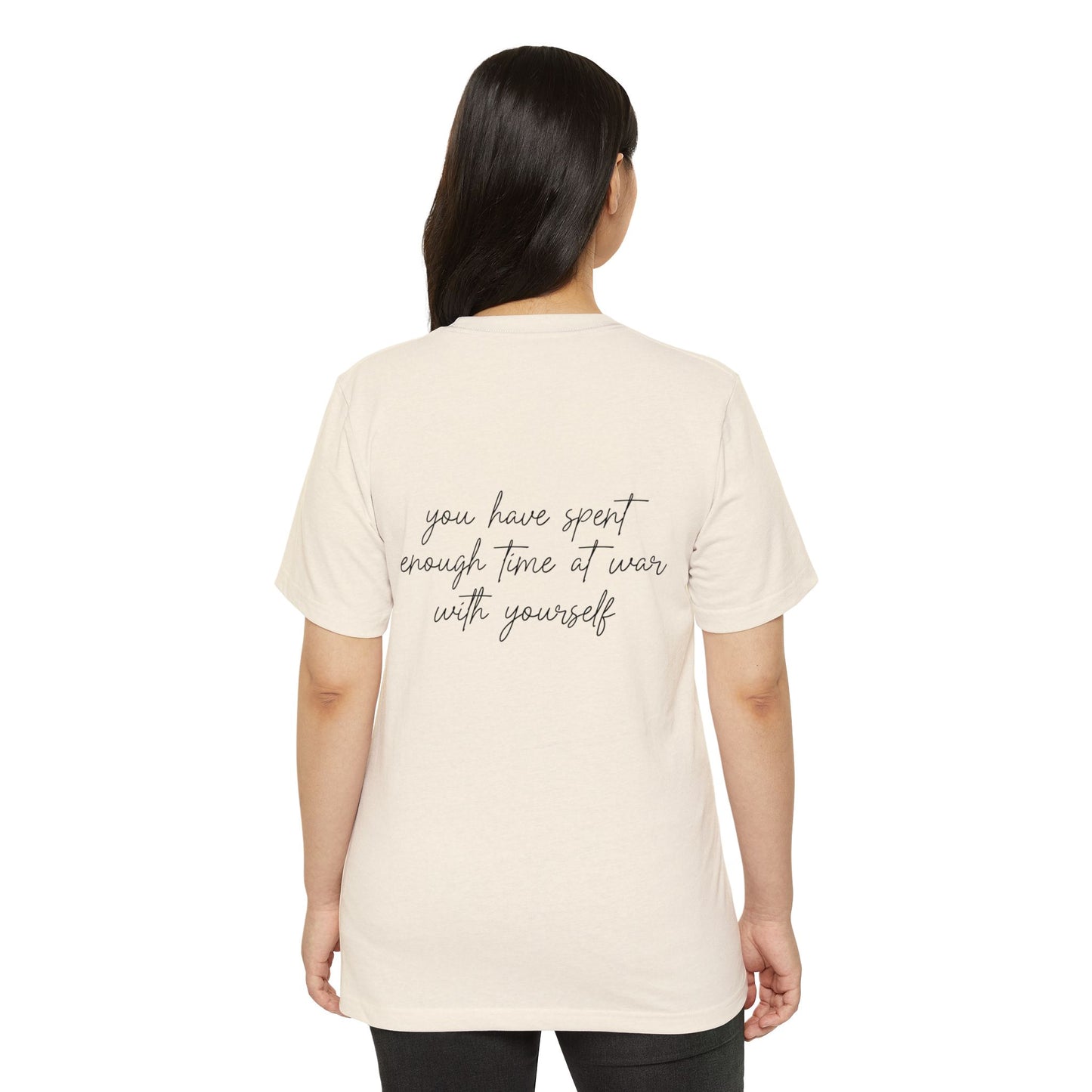 Just Breathe, Unisex Organic Cotton T-shirt, Printed