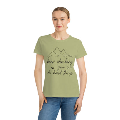 Keep Climbing, Organic Women's Classic T-Shirt, Printed