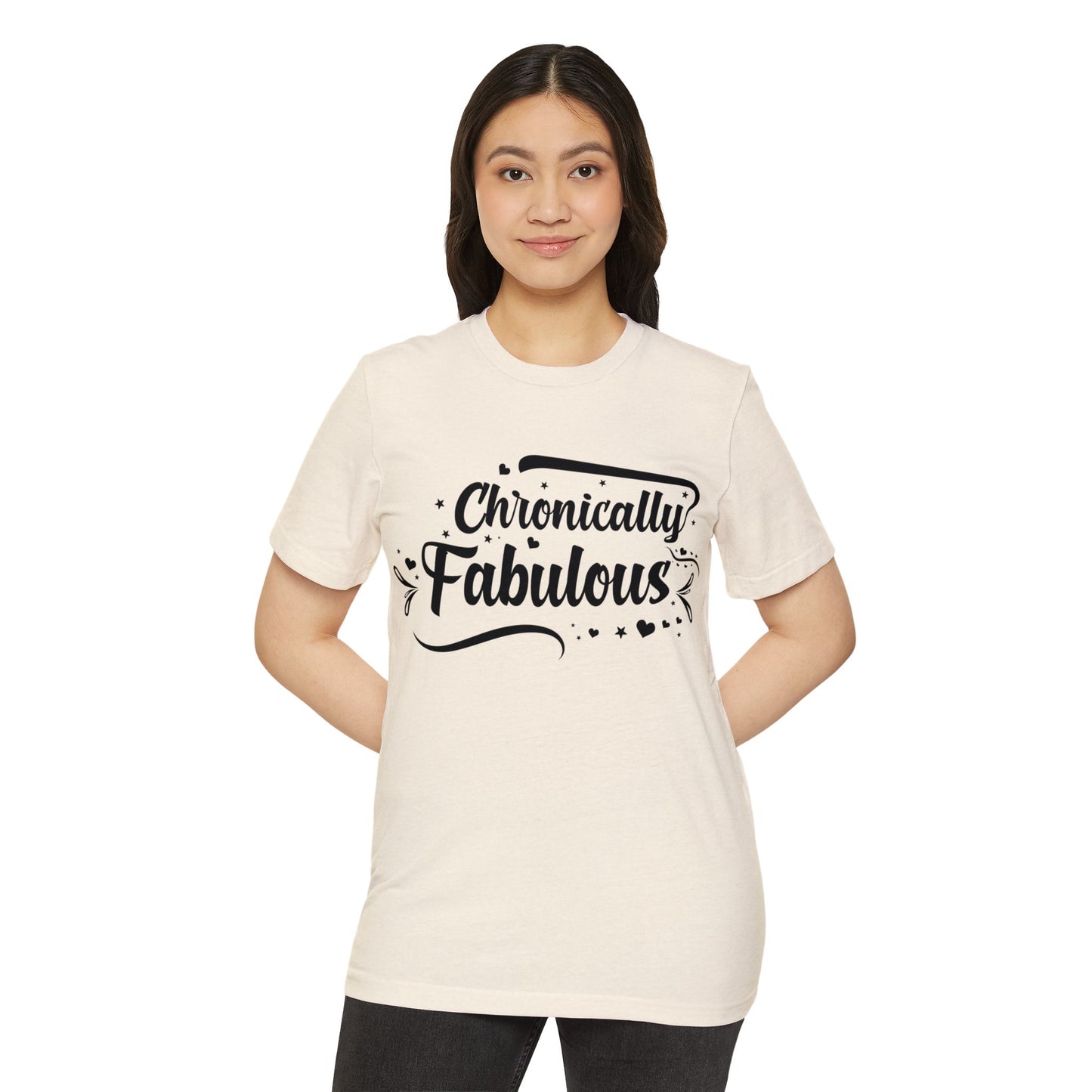 Chronically Fabulous, Unisex Organic Cotton T-shirt, Printed