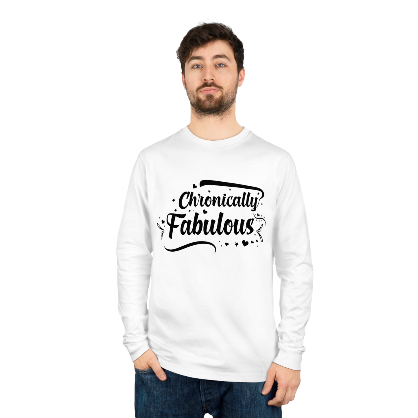 Chronically Fabulous, Unisex Organic Long Sleeve Tee, Printed