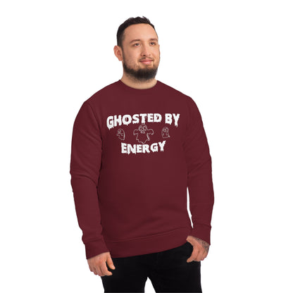 Ghosted by Energy with Spooky Ghosts, Unisex Organic Sweatshirt, Printed