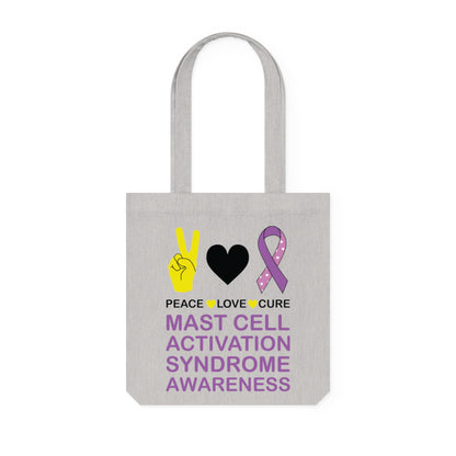 Peace Love Cure - Mast Cell Activation Syndrome, Organic Tote, Printed