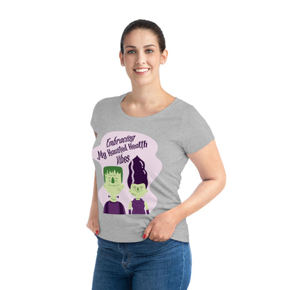 Embracing My Haunted Health Vibes, Women's Jazzer T-shirt (Light), Printed