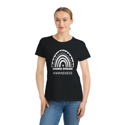 Graves Disease Big Awareness Rainbow | Women's Lightweight, Organic Classic T-shirt