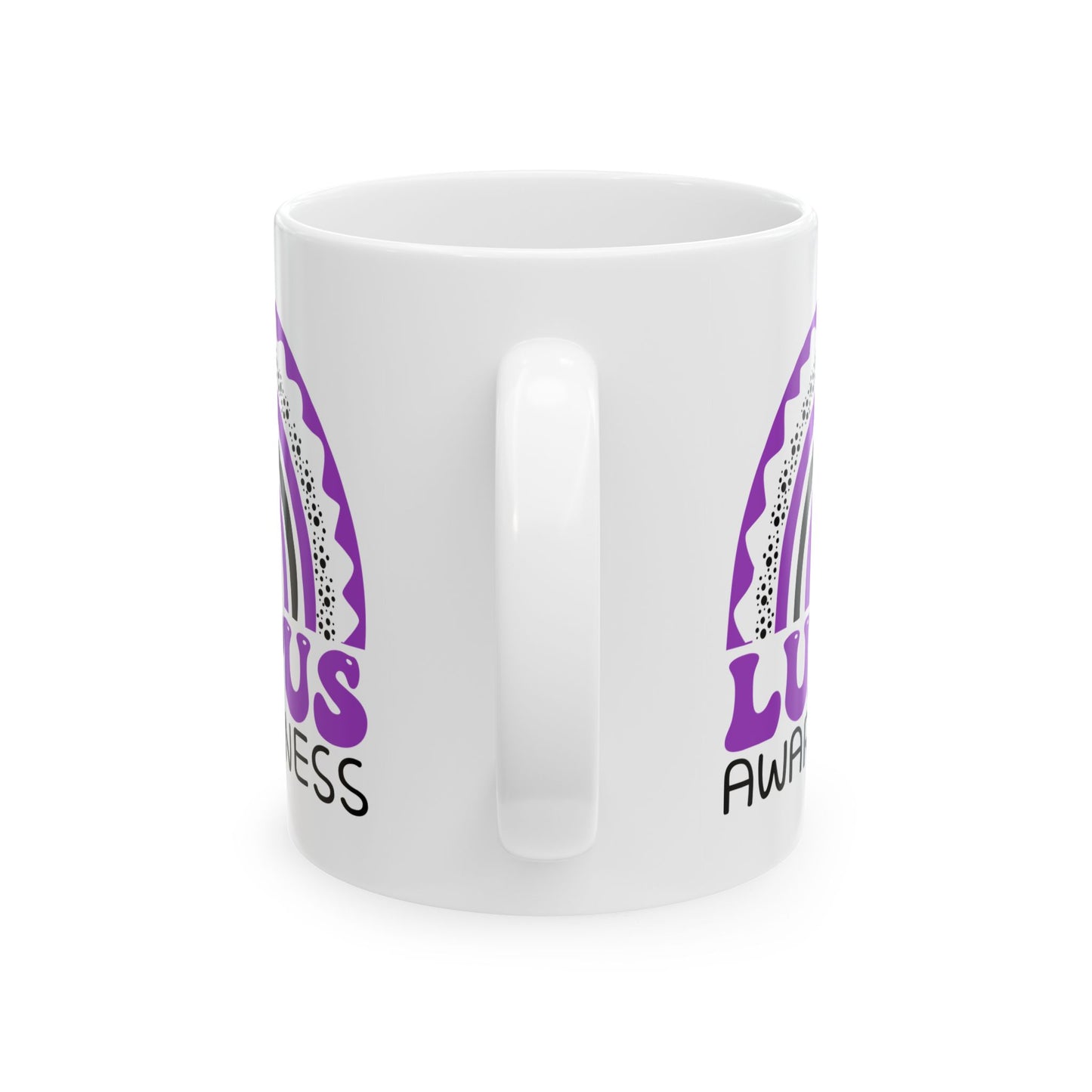 Lupus Big Awareness Rainbow | Lead-free Ceramic Mug, (11oz, 15oz)