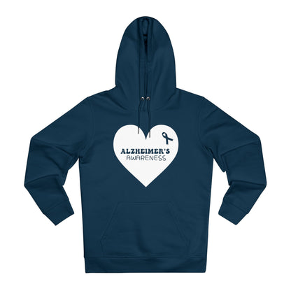 Awareness Heart - Alzheimer's | Unisex Heavy Blend Organic Hoodie Sweatshirt