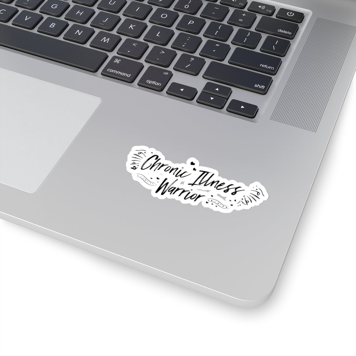 Chronic Illness Warrior, Sticker (Black)