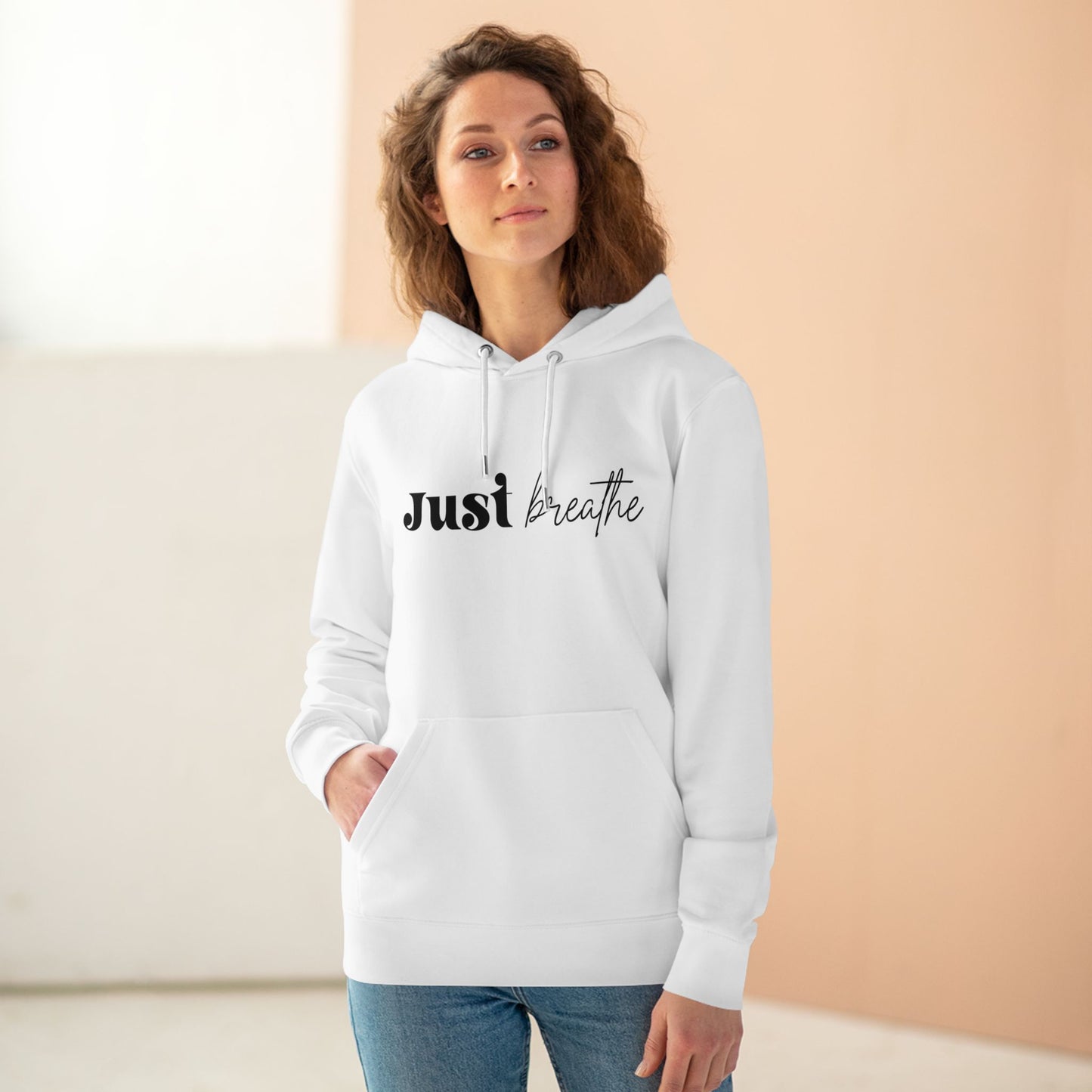 Just Breathe in Pastel Aesthetic | Unisex Heavy Blend Organic Hoodie Sweatshirt