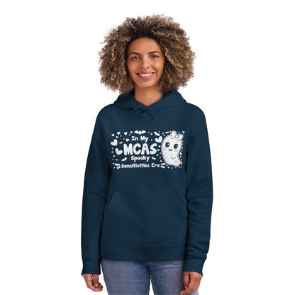 In My MCAS Spooky Sensitivities Era, Unisex Organic Drummer Hoodie, Printed