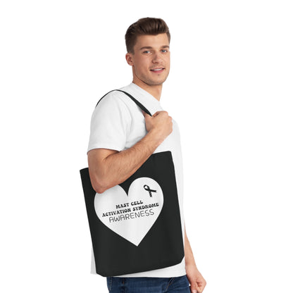 Awareness Heart - Mast Cell Activation Syndrome, Organic Tote, Printed