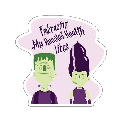 Embracing My Haunted Health Vibes, Sticker (In Color)