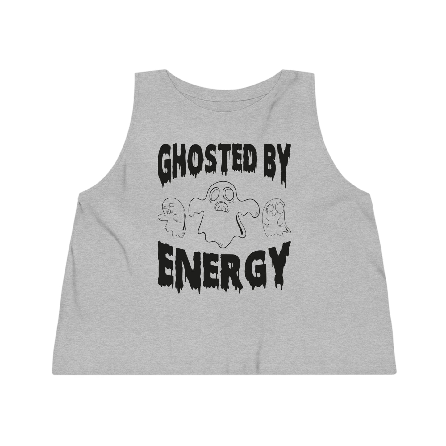 Ghosted by Energy with Spooky Ghosts, Women's Dancer Cropped Tank Top, Printed