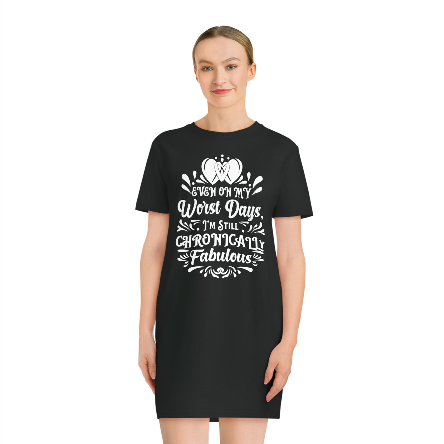 Even on My Worst Days, Women's Spinner T-Shirt Dress, Printed