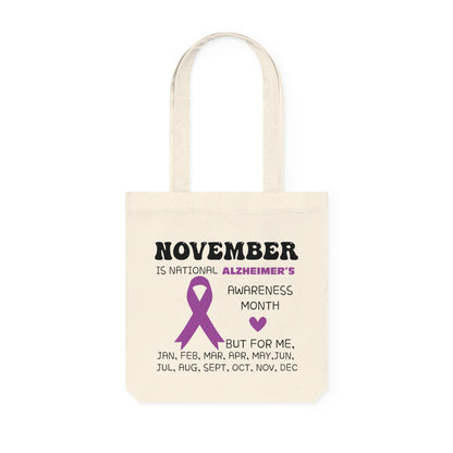 Awareness Month - Alzheimer's, Organic Tote, Printed