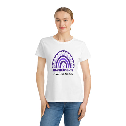 Alzheimer's Disease Big Awareness Rainbow | Women's Lightweight, Organic Classic T-shirt